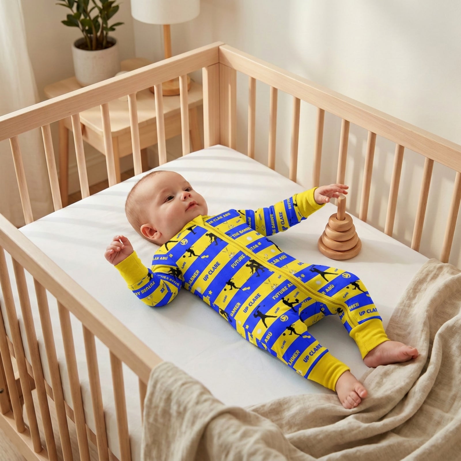 The 'Clare' Zipped Sleepsuit