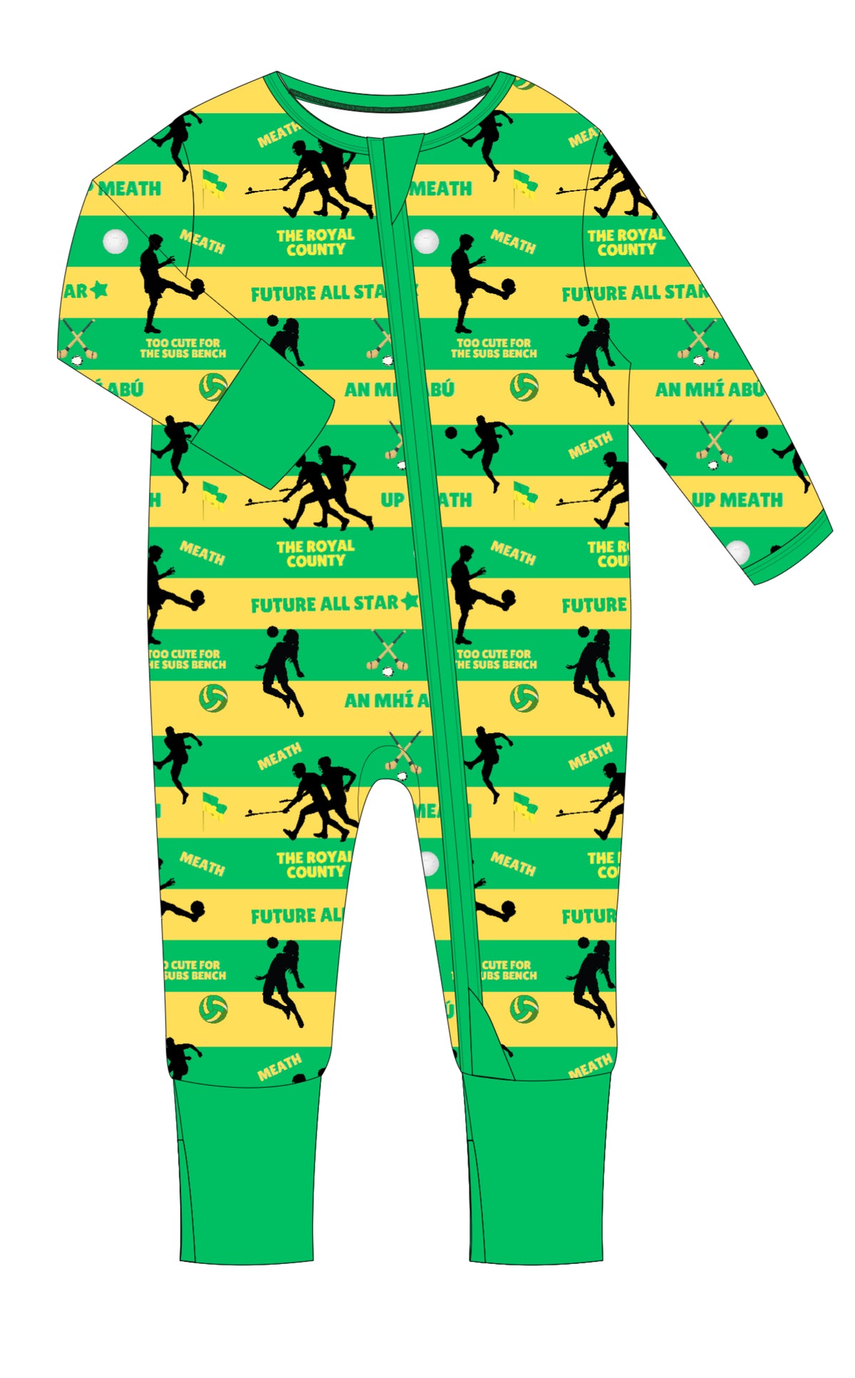 The 'Meath' Zipped Sleepsuit