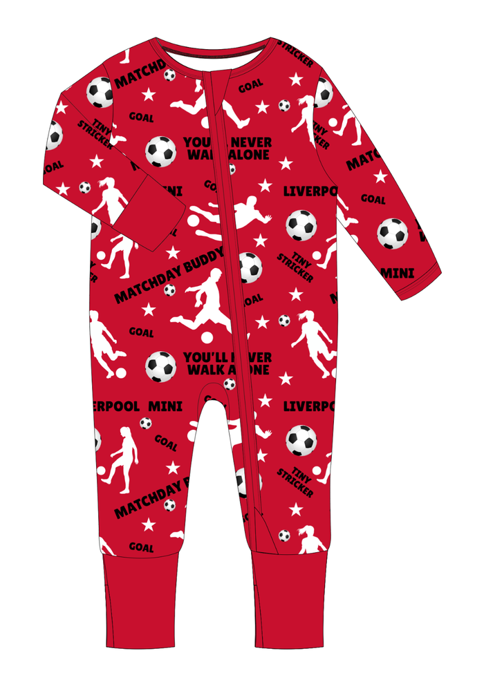 The 'Liverpool' Zipped Sleepsuit
