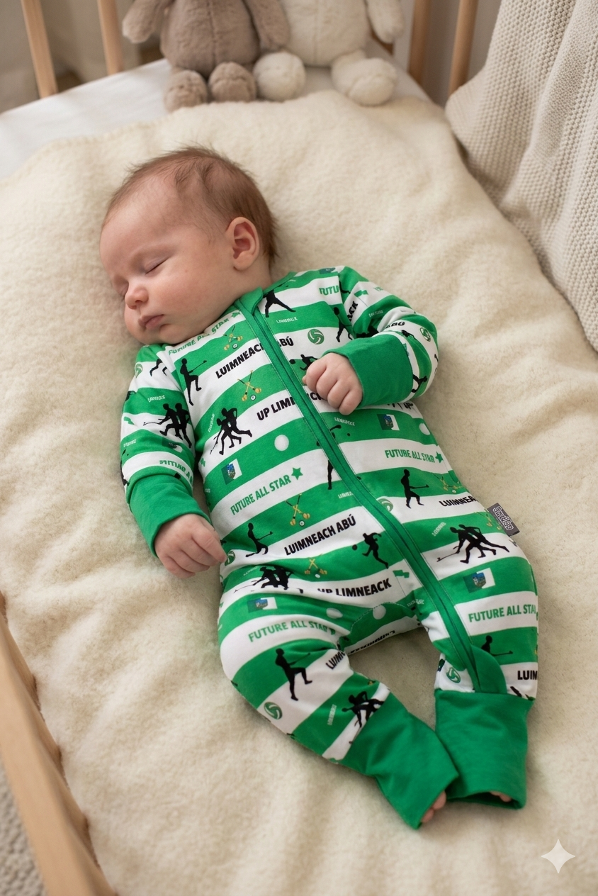 The 'Limerick' Zipped Sleepsuit
