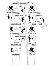 The 'Kildare' Zipped Sleepsuit