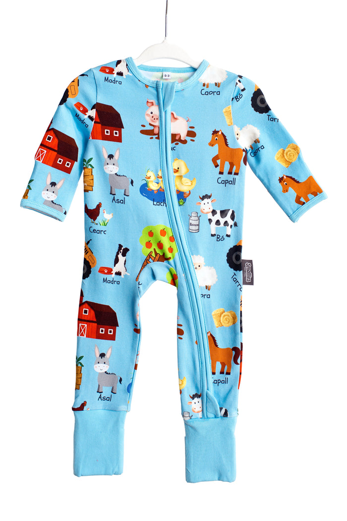The ‘Tiarnán’ Zipped Sleepsuit