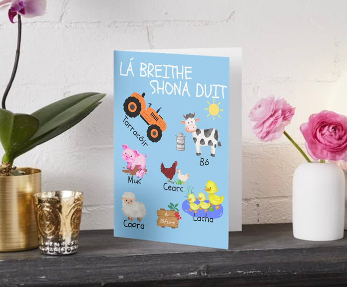 Tiarnán “Lá Breithe Shona Duit” Birthday Card