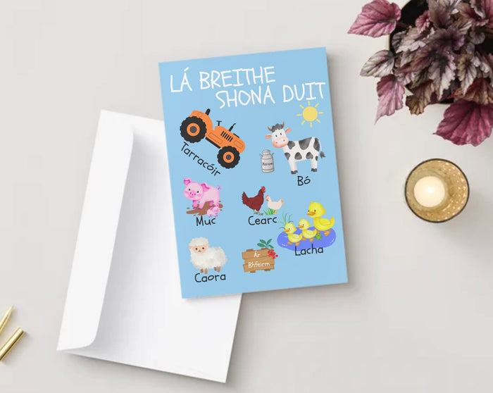 Tiarnán “Lá Breithe Shona Duit” Birthday Card