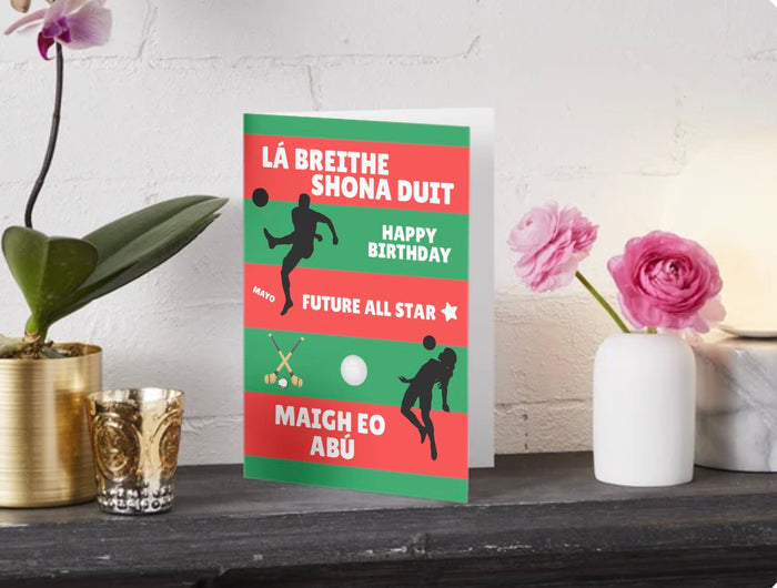 Mayo “Lá Breithe Shona Duit” Birthday Card
