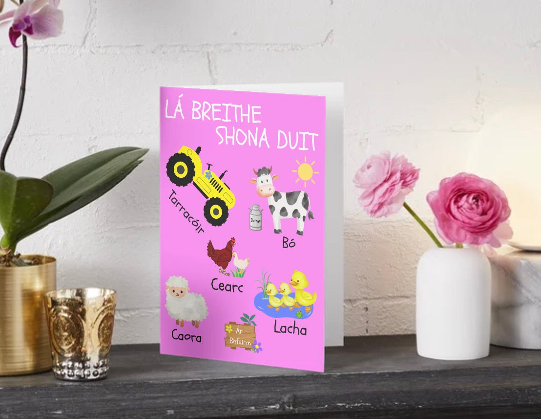 Róisín “Lá Breithe Shona Duit” Birthday Card