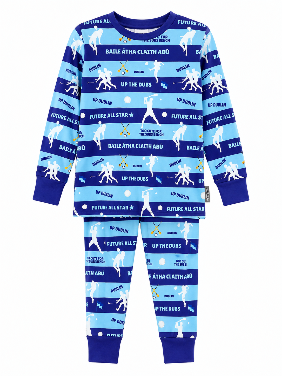 Child wearing zipped sleepsuit