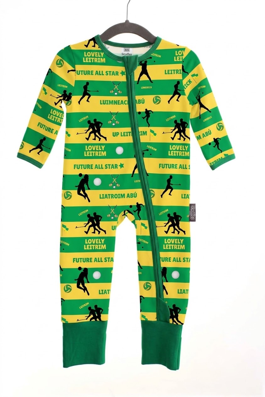Child wearing zipped sleepsuit