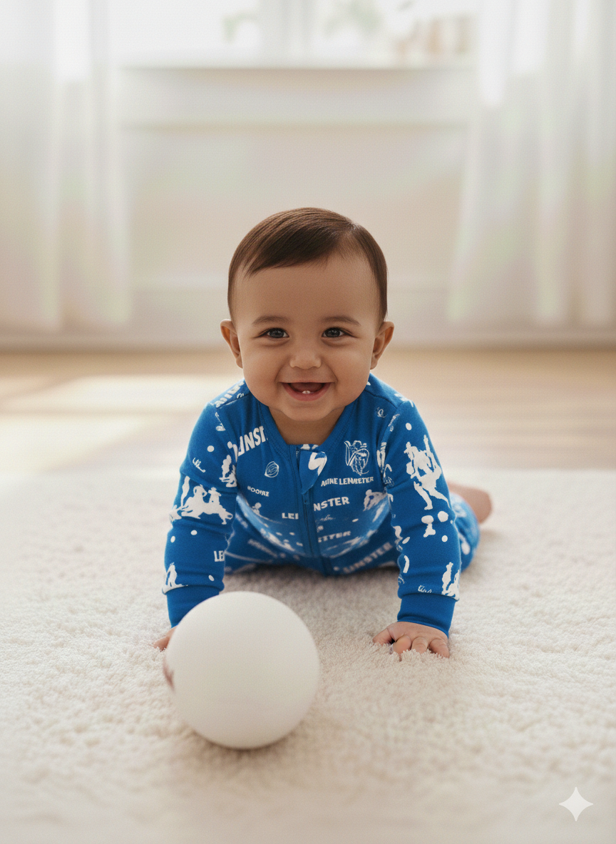 The 'Leinster' Zipped Sleepsuit
