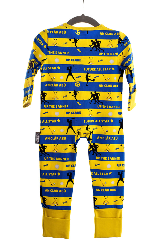 The 'Clare' Zipped Sleepsuit