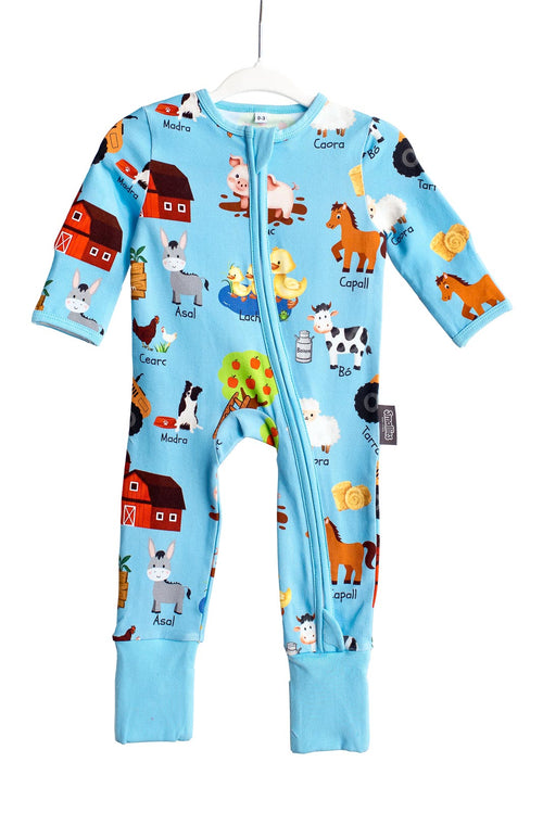 As Gaeilge Zipped Sleepsuits