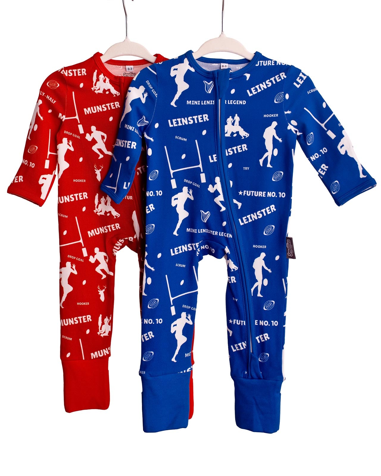 The 'Leinster' Zipped Sleepsuit