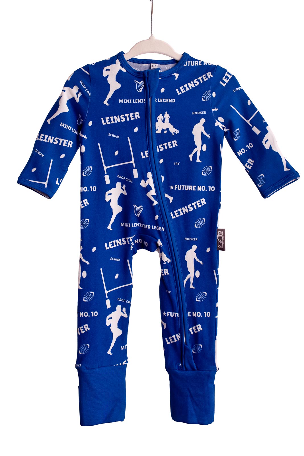 The 'Leinster' Zipped Sleepsuit
