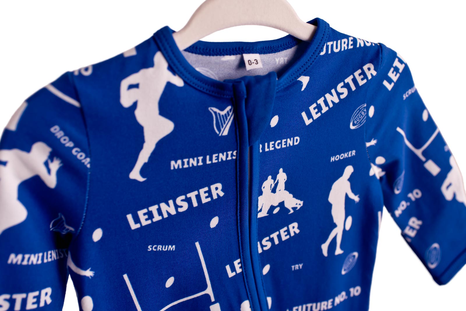 The 'Leinster' Zipped Sleepsuit