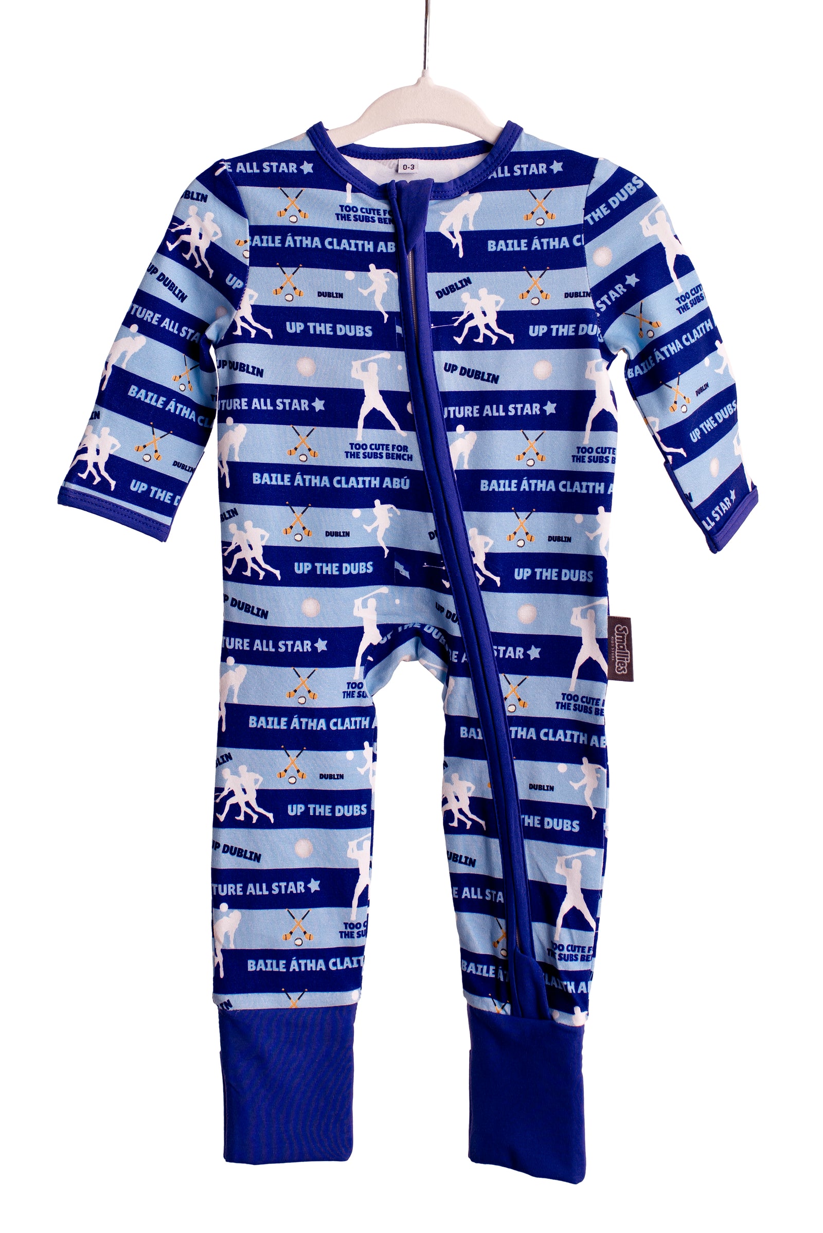 The 'Dublin' Zipped Sleepsuit