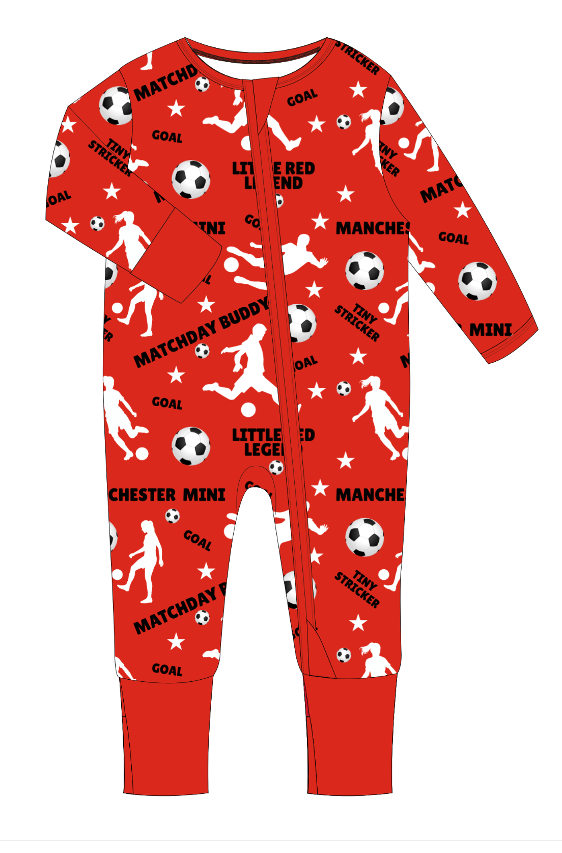 The 'Manchester' Zipped Sleepsuit