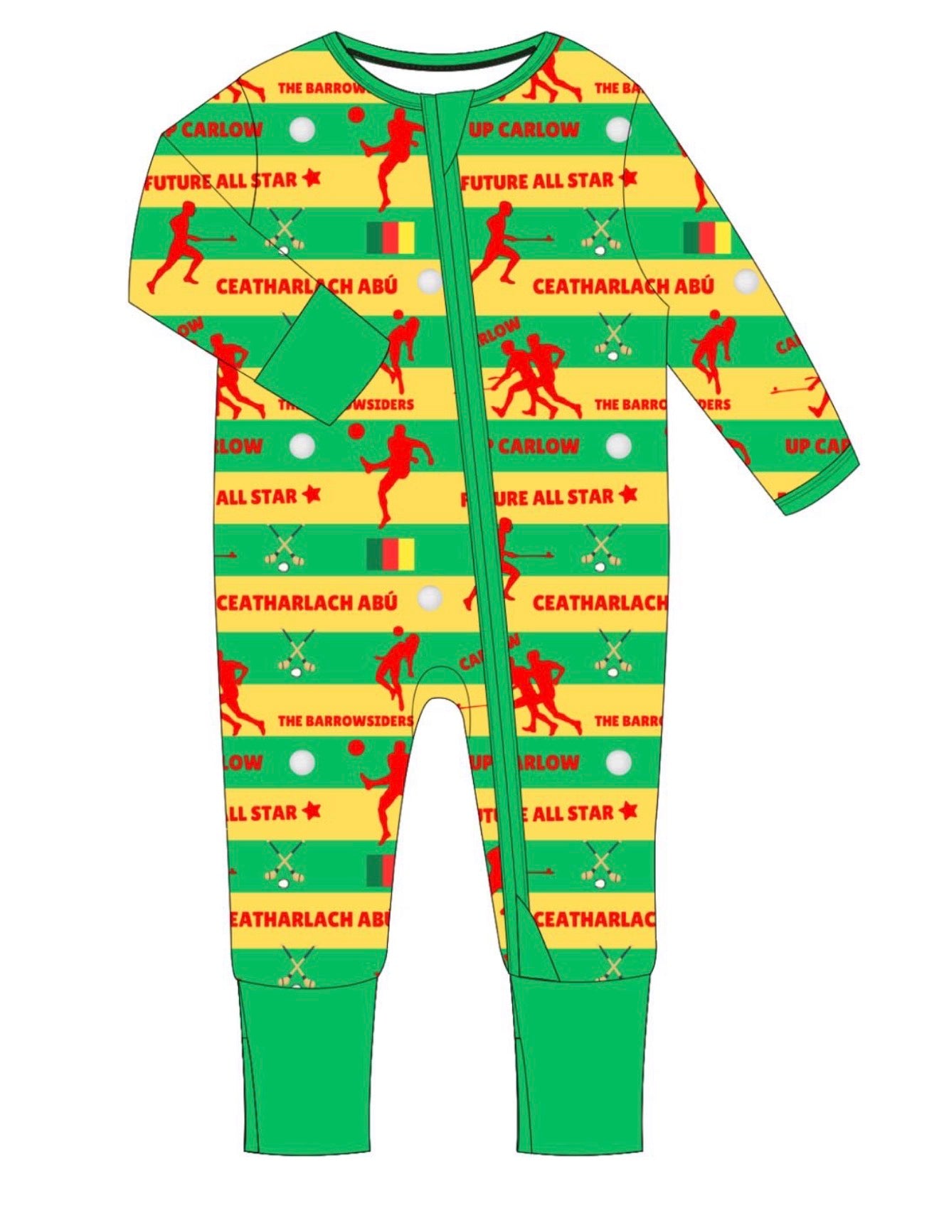 The 'Carlow' Zipped Sleepsuit