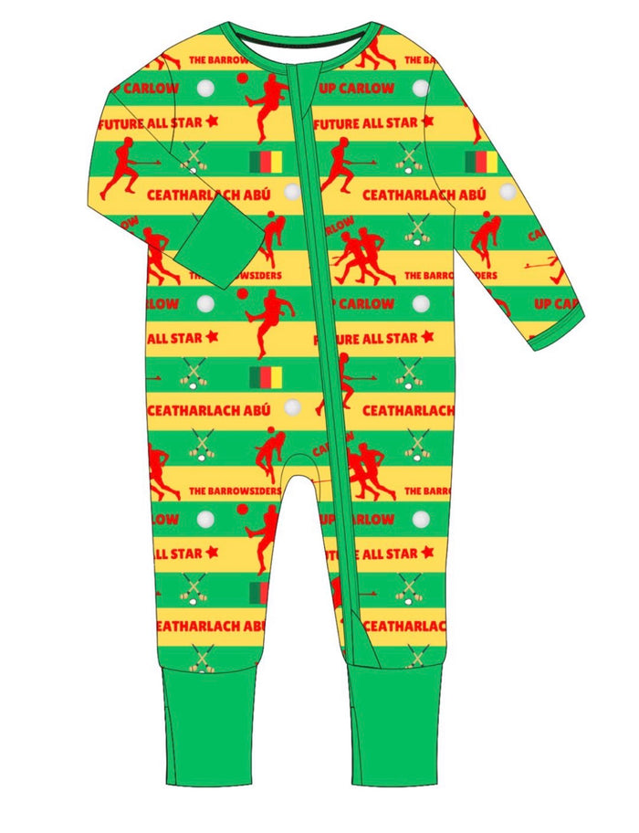 The 'Carlow' Zipped Sleepsuit