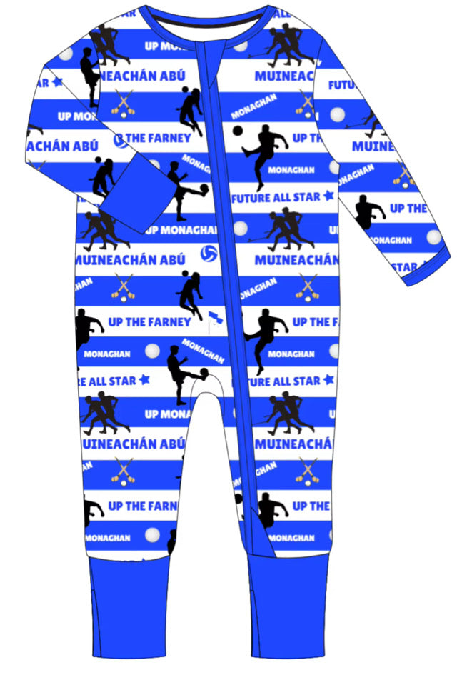 The 'Monaghan' Zipped Sleepsuit